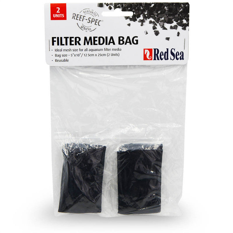 Reusable Black Mesh Filter Media Bag 10x5.5" (2-pack)