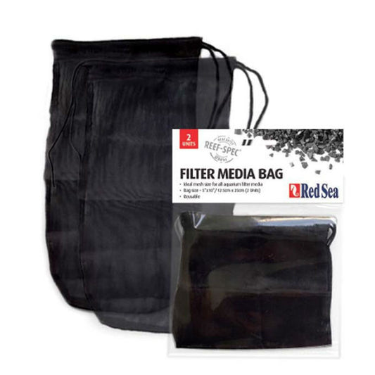 Reusable Black Mesh Filter Media Bag 10x5.5" (2-pack)