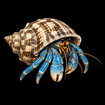 Blue leg reef hermit crab